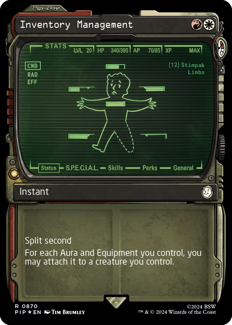 (英)【Surge-Foil】所持品管理 / Inventory Management ★ショーケース★(Pip-Boy) 【PIP】 No.0870