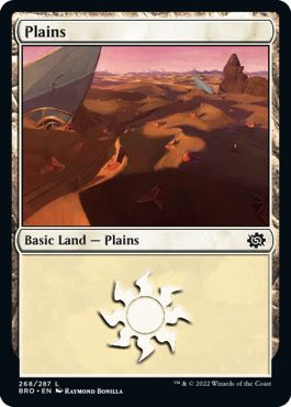 (英)【Foil】平地 / Plains【BRO】 No.268