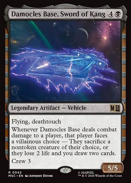 (英)【Surge-Foil】カーンの剣、ダモクレス基地 / Damocles Base, Sword of Kang【MSC】 No.042