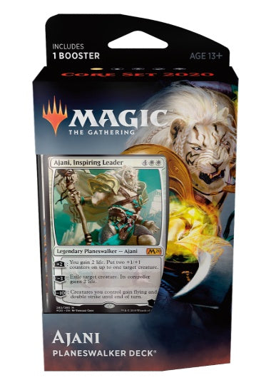(英)基本セット2020 プレインズウォーカーデッキ「鼓舞する指導者、アジャニ」 / Core Set 2020 Planeswalker Deck 「Ajani, Inspiring Leader」【GIFT】 ※発送方法は「ゆうパック」を選択してください。
