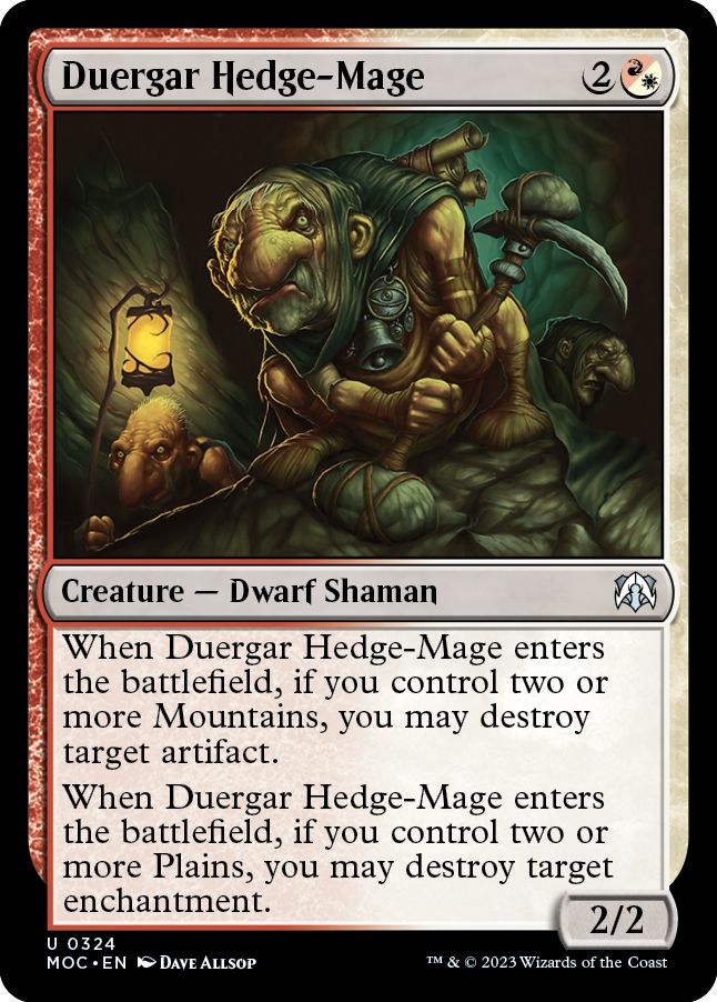 (英)デュルガーの垣魔道士 / Duergar Hedge-Mage【MOC】 No.324