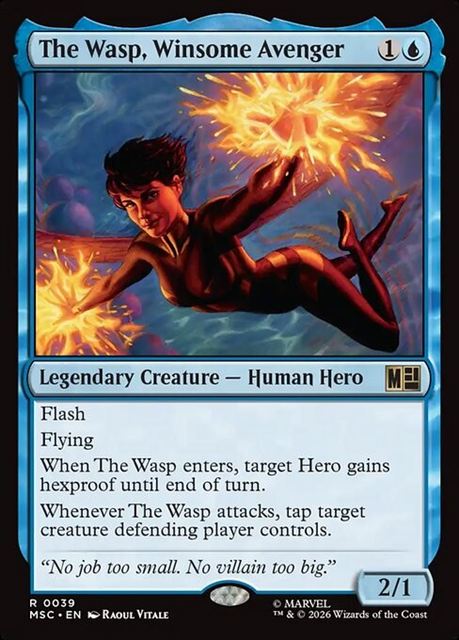 (英)【Surge-Foil】愛らしきアベンジャーズ、ワスプ / The Wasp, Winsome Avenger【MSC】 No.039