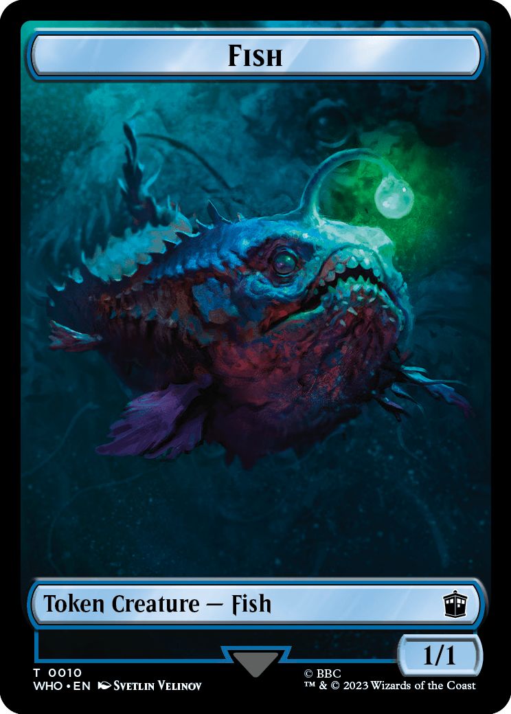 (英)魚トークン / Fish Token No.0010 - ビーストトークン / Beast Token【WHO-TOKEN】 No.0017