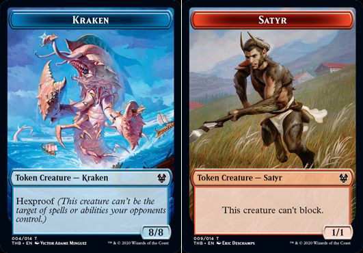 (英)【Foil】クラーケントークン / Kraken TokenNo.004 - サテュロストークン / Satyr Token【THB-TOKEN】 No.009