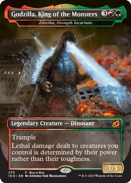 (英)怪獣王、ゴジラ / Godzilla, King of the Monsters[力の具現、ジローサ / Zilortha, Strength Incarnate] ★ゴジラシリーズ・カード★ 【IKO】 No.275