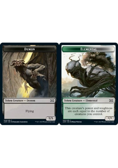 (英)【Foil】デーモントークン / Demon TokenNo.009 - エレメンタルトークン / Elemental Token【2XM-TOKEN】 No.020