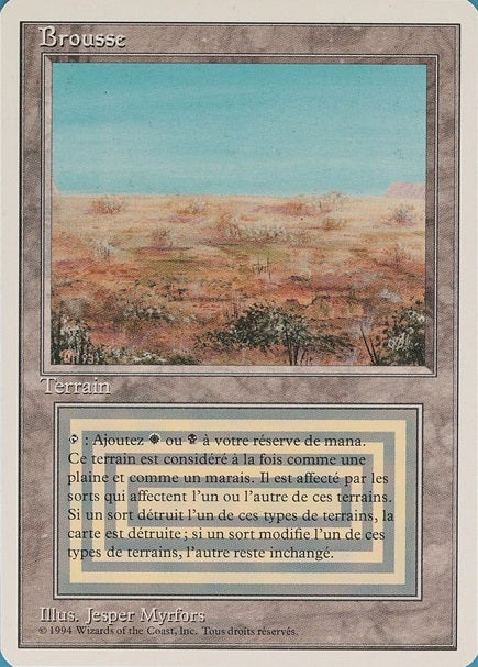 (フランス語)Brousse / Scrubland【3ED】 白枠 No.286