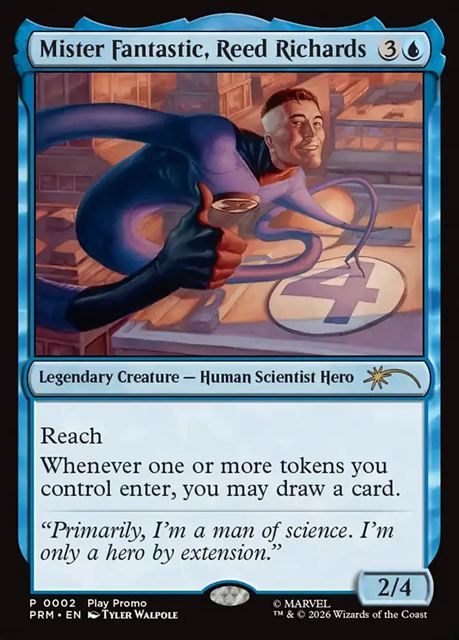 (英)【Foil】ミスター・ファンタスティック、リード・リチャーズ / Mister Fantastic, Reed Richards【PRM】 コマンダー・パーティー No.143