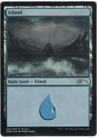 (英)【Foil】島 / Island【PRM】Mark Poole Gift Packプロモ No.057
