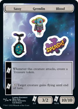 (英)Sassy Gremlin Blood Sticker【UNF-STICKER】 No.034
