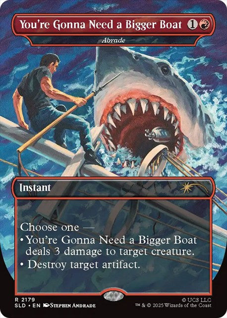 (英)You're Gonna Need a Bigger Boat[削剥 / Abrade]【SLD】 Secret Lair x Jaws: Terror of Amity Island No.2179