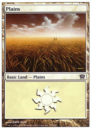 (英)【Foil】平地 / Plains【9ED】 No.331