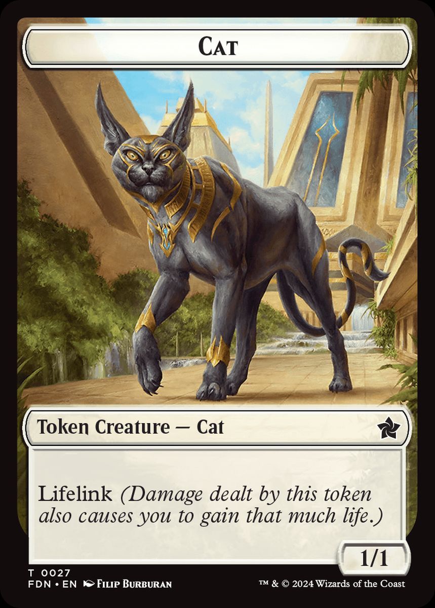 (英)猫トークン / Cat Token No.027 - ファイレクシアン・ゴブリントークン / Phyrexian Goblin Tolen【FDN-TOKEN】 Starter Collection収録 No.031