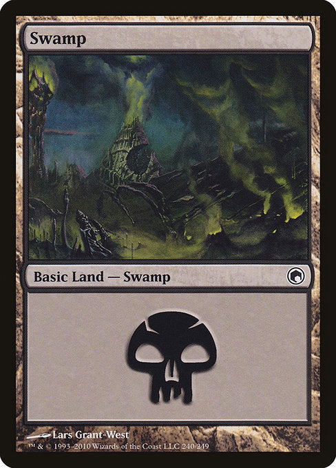 (英)【Foil】沼 / Swamp【SOM】 No.240