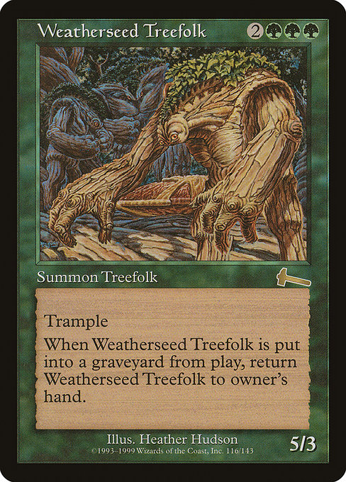 (英)ウェザーシード・ツリーフォーク / Weatherseed Treefolk【ULG】 No.116