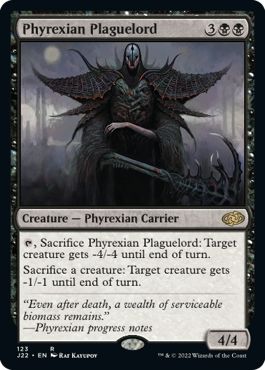 (英)ファイレクシアの疫病王 / Phyrexian Plaguelord【J22】 No.123