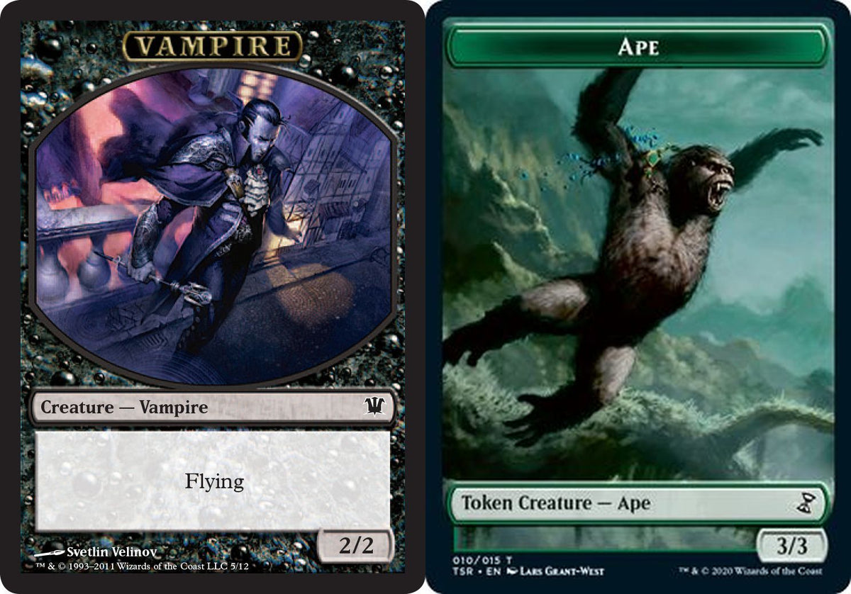 (英)吸血鬼トークン / Vampire Token No.ISD-005 - 類人猿トークン / Ape Token【SLD-C23-01】 From Cute to Brute No.TSR-010