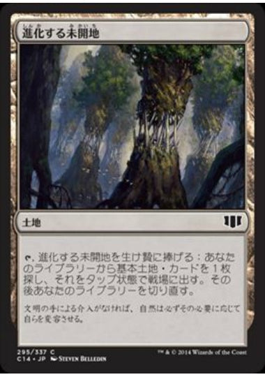 (日)進化する未開地 / Evolving Wilds【C14】 No.295