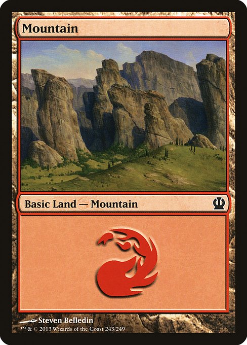 (英)【Foil】山 / Mountain【THS】 No.243