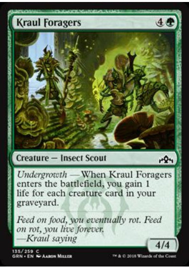 (英)【Foil】クロールの食料隊 / Kraul Foragers【GRN】 No.135