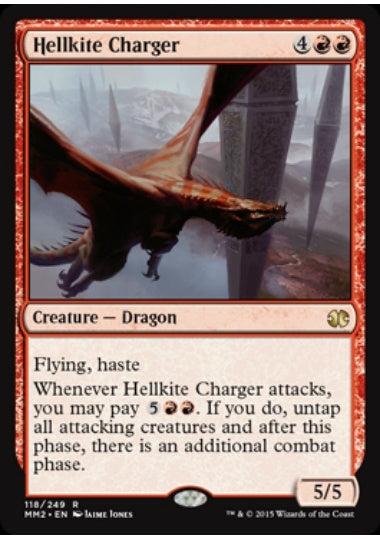 (英)【Foil】ヘルカイトの突撃者 / Hellkite Charger【MM2】 No.118