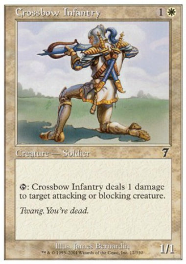 (英)【Foil】弩弓歩兵 / Crossbow Infantry【7ED】 No.012