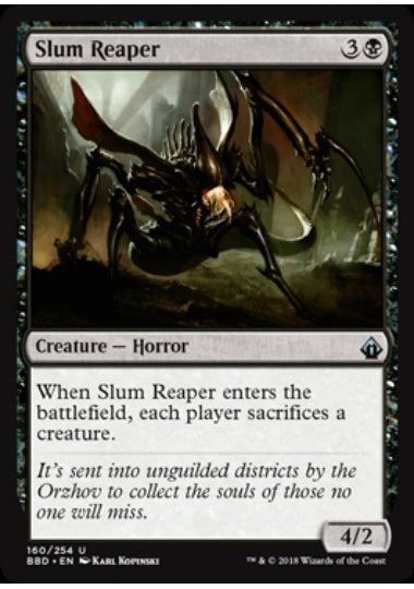 (英)【Foil】貧民街の刈り取るもの / Slum Reaper【BBD】 No.160