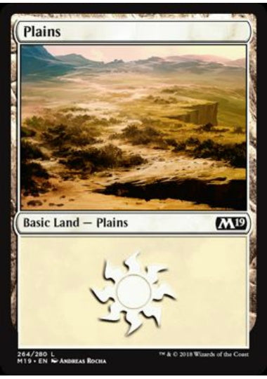 (英)【Foil】平地 / Plains【M19】 No.264