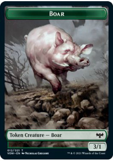 (英)猪トークン / Boar Token【VOW-TOKEN】 No.012