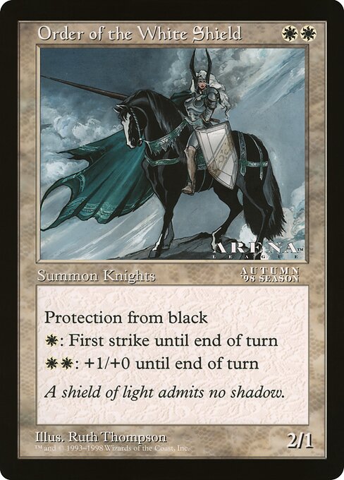 (英)白き盾の騎士団 / Order of the White Shield【PRM】 アリーナプロモ 【Oversized Card】 BIG-PRM-071 ※トーナメントで使用することはできません。
