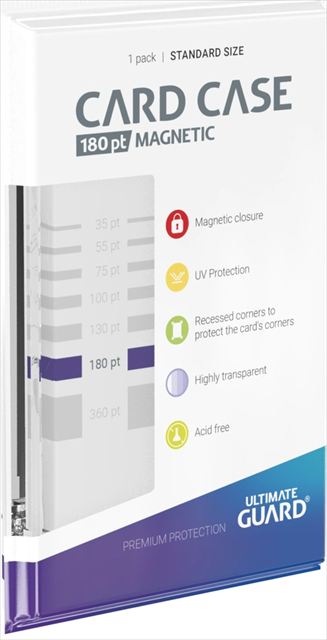 【サプライ】Ultimate Guard カードケース マグネティック(180pt) ※5個以上購入の場合、発送方法は「ゆうパック」を選択してください。