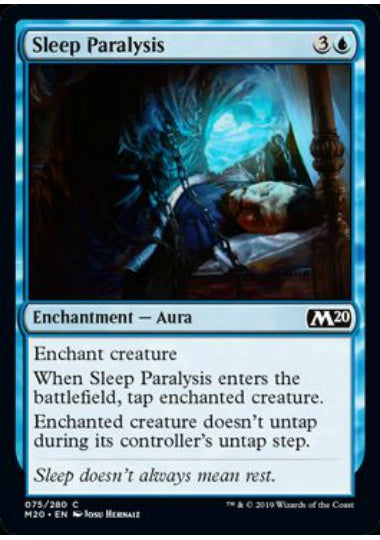 (英)【Foil】金縛り / Sleep Paralysis【M20】 No.075