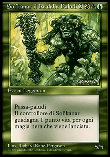(イタリア語)Sol'kanar il Re delle Paludi / Sol'kanar the Swamp King【LEG】 No.259