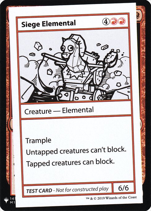 (英)Siege Elemental【MB1-TEST】 No.064