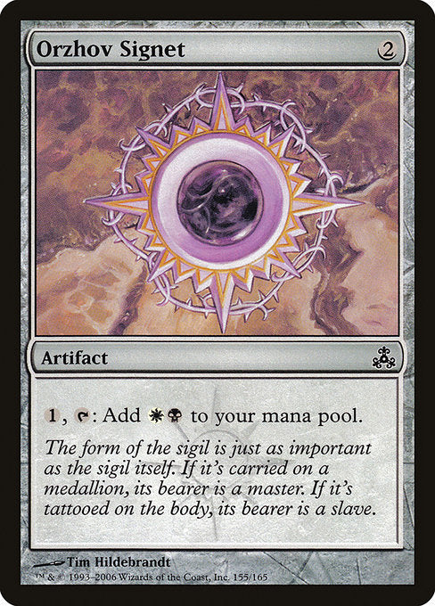 (英)【Foil】オルゾフの印鑑 / Orzhov Signet【GPT】 No.155