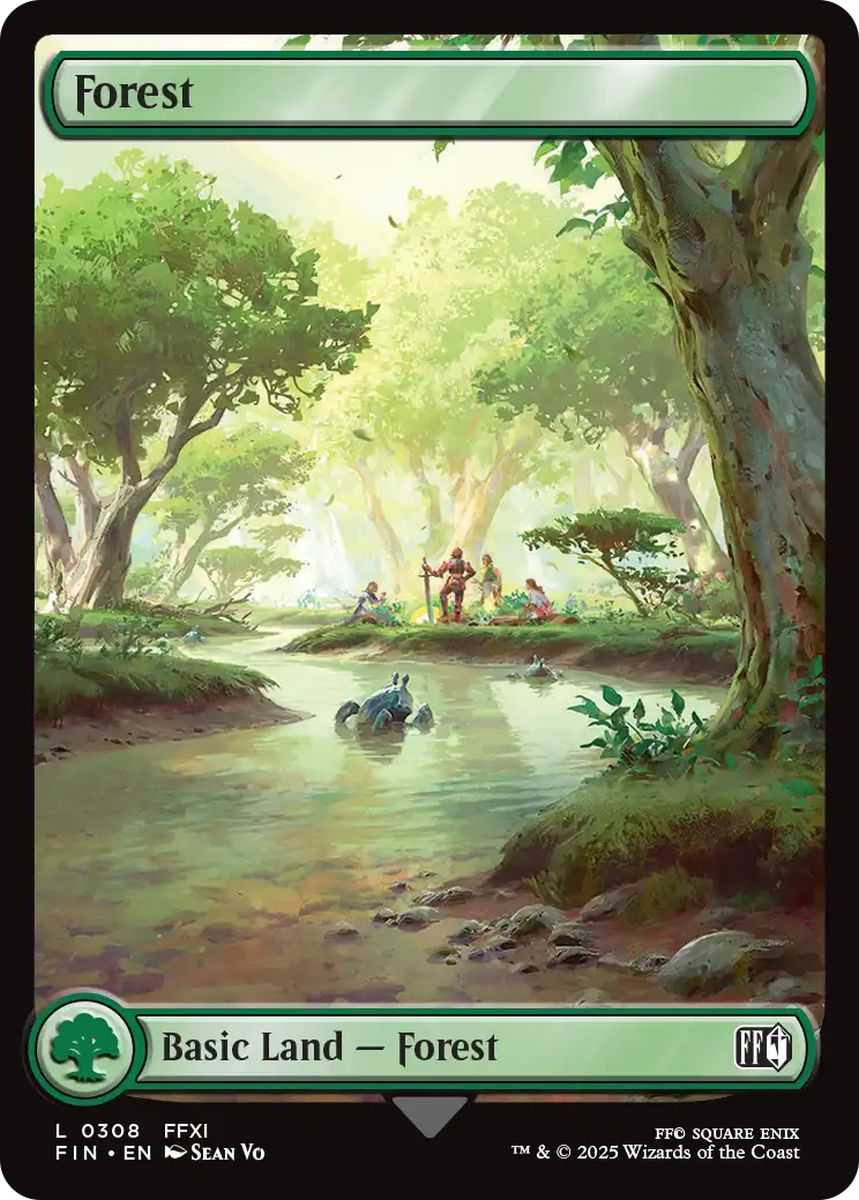 (英)【Foil】森 / Forest【FIN】フルアート版 No.308