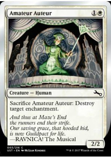 (英)【Foil】Amateur Auteur 【UST】 (Ravnica)No.003A