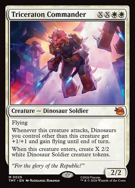 (英)【Foil】トリケラトンの指揮官 / Triceraton Commander【TMT】 No.025