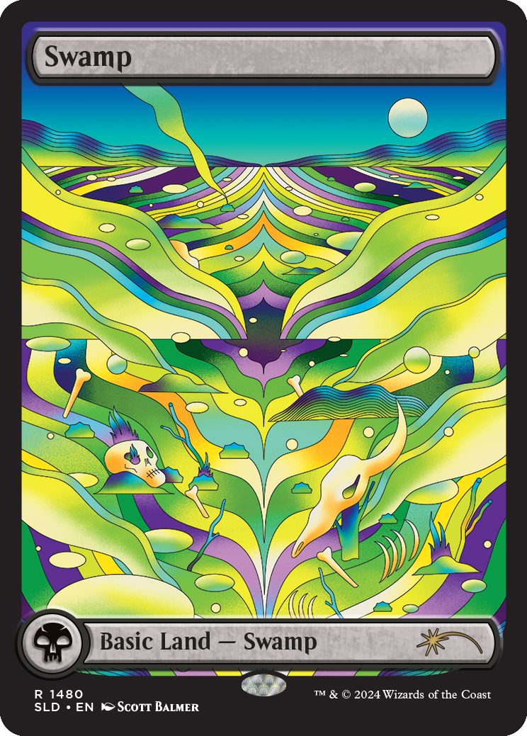 (英)【Foil】沼 / Swamp【SLD】The Strange Sands:Swamp No.1480