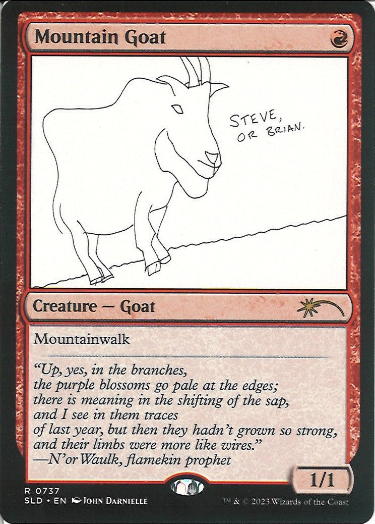 (英)【Foil】シロイワヤギ / Mountain Goat【SLD】Featuring: the Mountain Goats No.737
