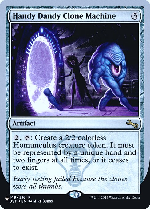 (英)【Foil】Handy Dandy Clone Machine【UNF-LST】 No.057