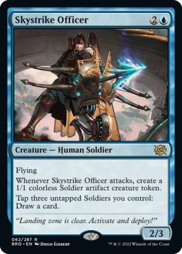 (英)【Foil】天空射の士官 / Skystrike Officer【BRO】 No.062