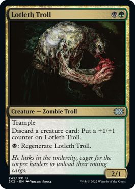 (英)【Foil】ロッテスのトロール / Lotleth Troll【2X2】 No.245
