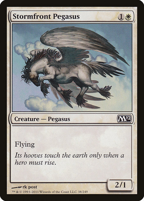 (英)【Foil】嵐前線のペガサス / Stormfront Pegasus【M12】 No.038
