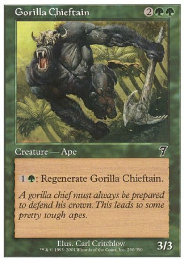 (英)【Foil】ゴリラの酋長 / Gorilla Chieftain【7ED】 No.250