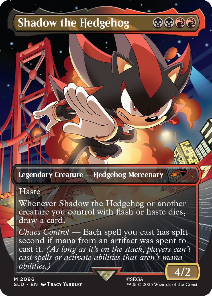 (英)Shadow the Hedgehog【SLD】 Secret Lair x Sonic: Friends & Foes No.2086