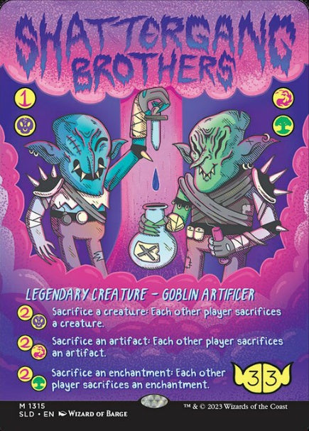 (英)【Foil】破砕団の兄弟 / Shattergang Brothers【SLD】Goblin & Squabblin' No.1315
