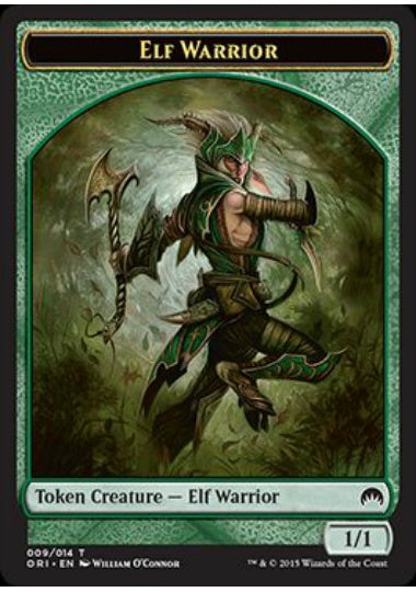 (英)エルフ・戦士トークン / Elf Warrior Token【ORI-TOKEN】 No.009