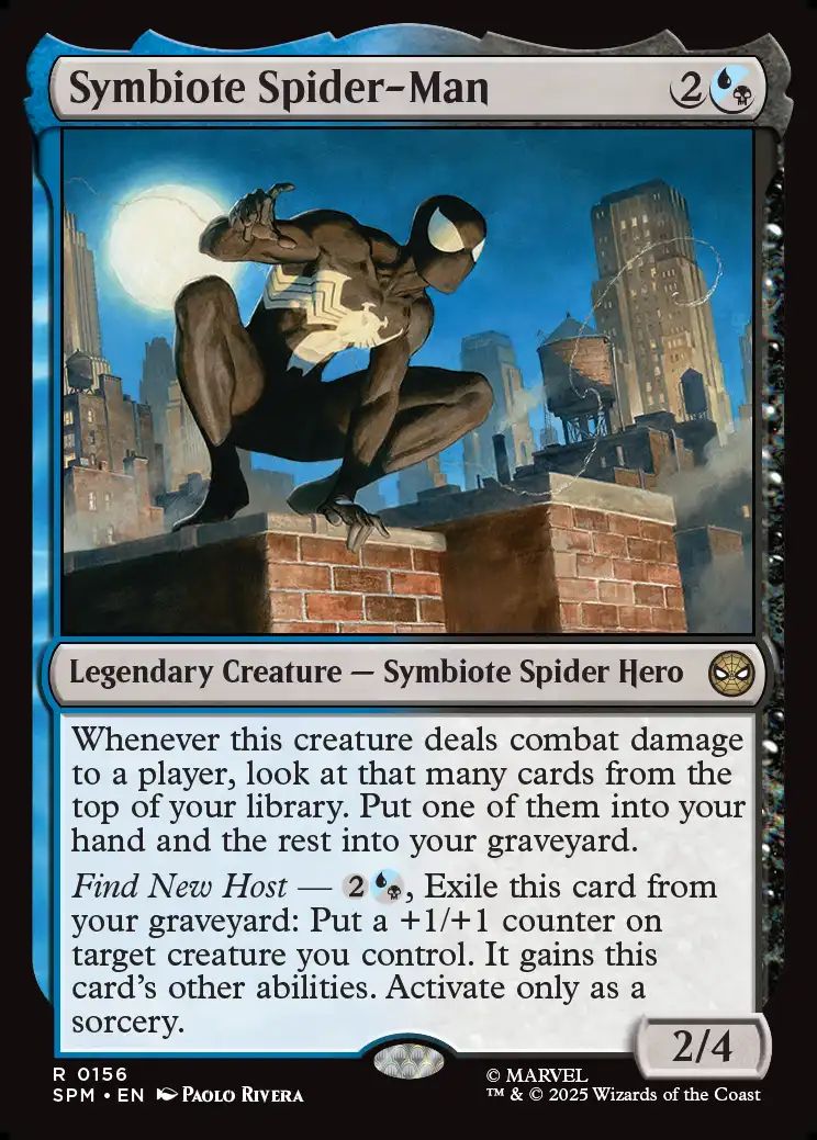 (英)【Foil】シンビオートのスパイダーマン / Symbiote Spider-Man【SPM】 No.156