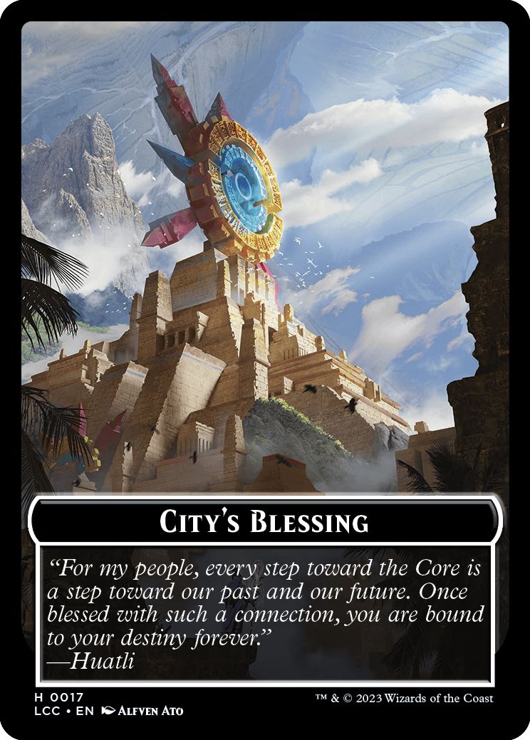 (英)都市の承認トークン / City's Blessing Token No.017 - 吸血鬼トークン / Vampire Token【LCC-TOKEN】 No.004